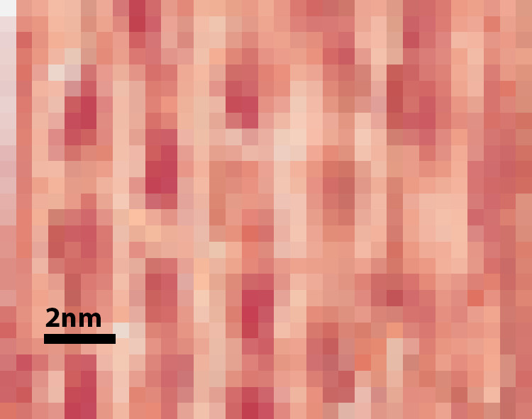 Grid structure of a graphene sample